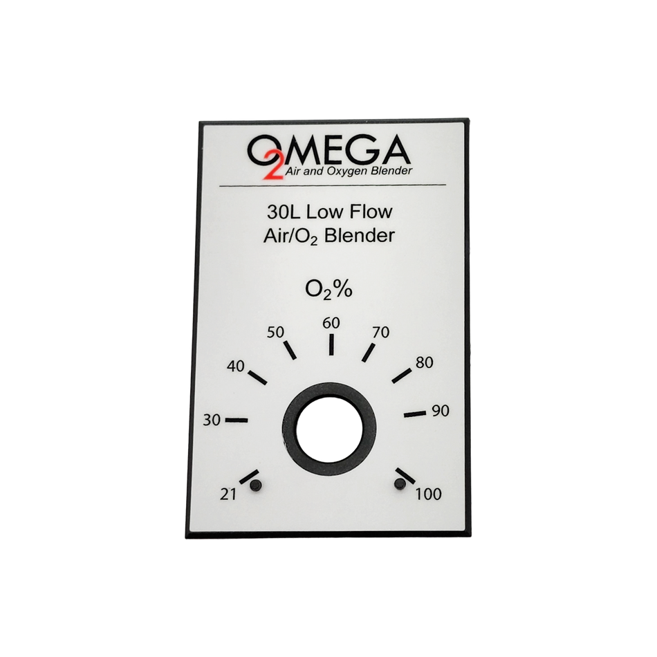 Bird/Vyaire/Amvex/Omega O2 Low Flow Blender Face Plate Assembly