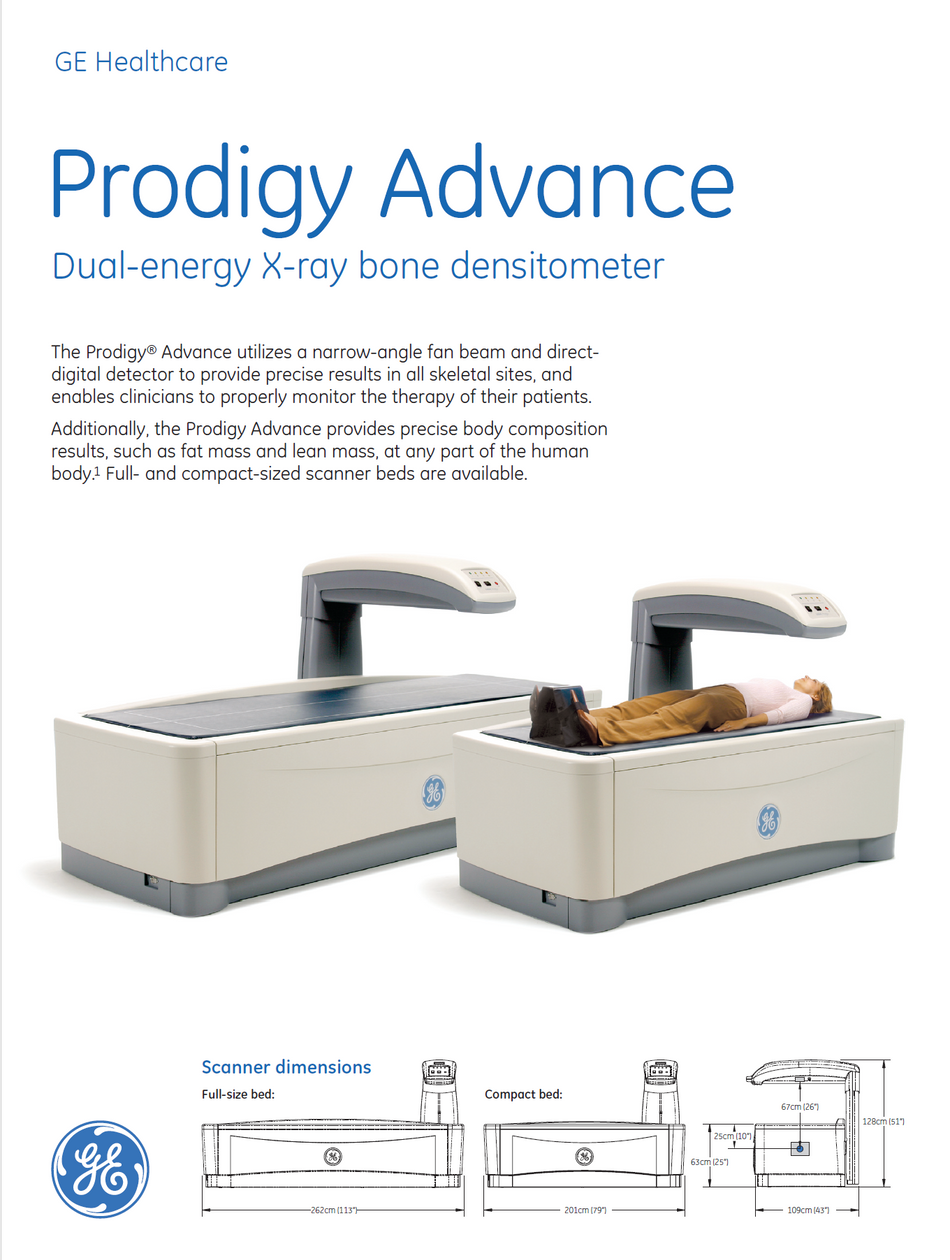 GE Lunar Prodigy Advance Bone Densitometer