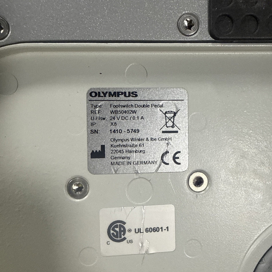Olympus WB50402W Double Pedal Footswitch